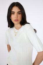 Load image into Gallery viewer, MARLOW VERO KNIT TEE IVORY
