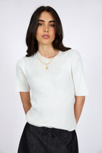 Load image into Gallery viewer, MARLOW VERO KNIT TEE IVORY
