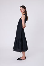 Load image into Gallery viewer, MARLOW VERONA LINEN DRESS BLACK
