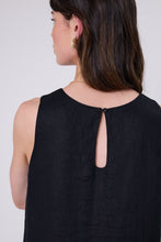 Load image into Gallery viewer, MARLOW VERONA LINEN DRESS BLACK

