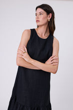 Load image into Gallery viewer, MARLOW VERONA LINEN DRESS BLACK
