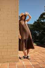 Load image into Gallery viewer, MARLOW VERONA LINEN DRESS CAROB
