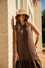 Load image into Gallery viewer, MARLOW VERONA LINEN DRESS CAROB

