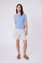 Load image into Gallery viewer, MARLOW WISP KNIT TEE BLUESMOKE
