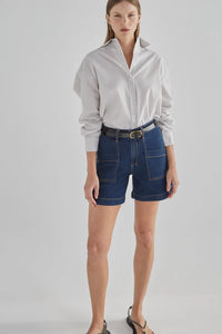 DRICOPER ZAPLIN DENIM SHORTS PARIS BLUE