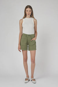 DRICOPER ZAPLIN SHORTS OIL GREEN