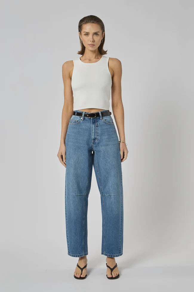 DRICOPER ZELLA BARREL JEAN RODEO BLUE