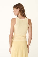 Load image into Gallery viewer, ROWIE ZOE CONTRAST KNIT TANK LEMON
