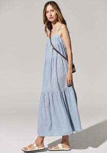 POL ACACIA SUNDRESS BLUE