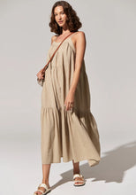 Load image into Gallery viewer, POL ACACIA SUNDRESS LIGHT KHAKI
