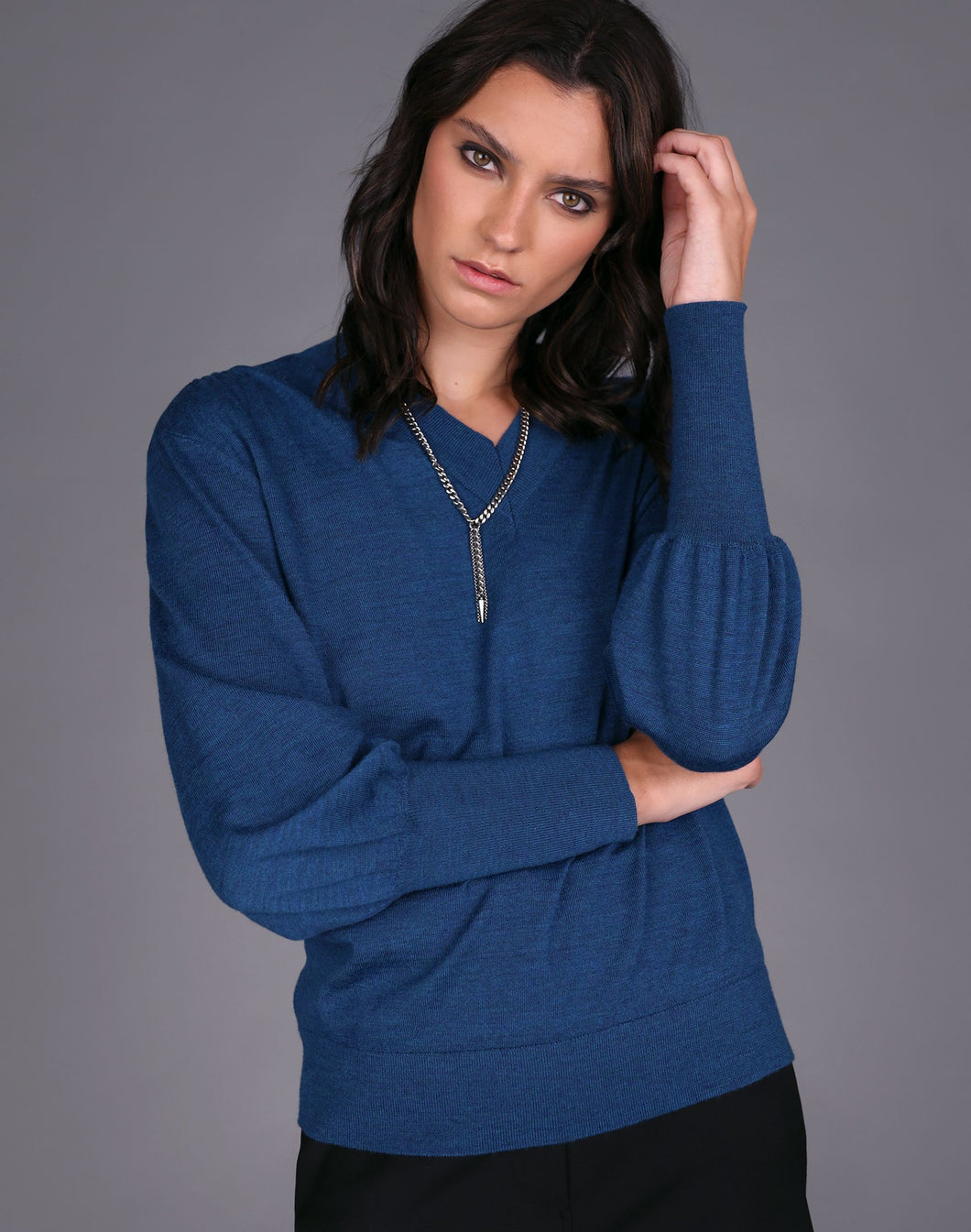 STORM HUDSON MERINO SWEATER PETROL