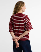 Load image into Gallery viewer, COMING SOON | BARBOUR AMBLESIDE STRIPED TOP CRANBERRY RED/CLOUD
