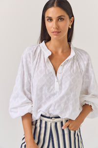 TUESADY ARTIST TOP WHITE DECO