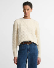 Load image into Gallery viewer, COMING SOON | BARBOUR ASHDOWN CABLE KNITTED JUMPER ECRU
