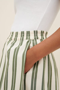 KOWTOW ATHENA PANT FOREST STRIPE