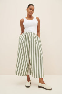 KOWTOW ATHENA PANT FOREST STRIPE