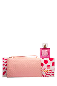 KAREN WALKER B+ 100ML SET  WITH LEATHER PURSE