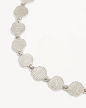 Load image into Gallery viewer, BY CHARLOTTE SILVER WOVEN LIGHT COIN BRACELET
