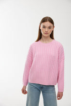 Load image into Gallery viewer, KINNEY WILLA CABLE KNIT ROSE
