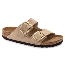 Load image into Gallery viewer, BIRKENSTOCK ARIZONA BIG BUCKLE NUBUCK SANDCASTLE
