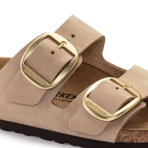 BIRKENSTOCK ARIZONA BIG BUCKLE NUBUCK SANDCASTLE