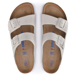 BIRKENSTOCK ARIZONA SFB SUEDE (REGULAR) ANTIQUE WHITE