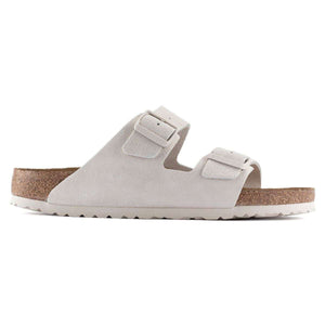 BIRKENSTOCK ARIZONA SFB SUEDE (REGULAR) ANTIQUE WHITE