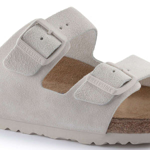 BIRKENSTOCK ARIZONA SFB SUEDE (REGULAR) ANTIQUE WHITE