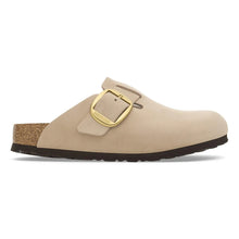 Load image into Gallery viewer, BIRKENSTOCK BOSTON BIG BUCKLE NUBUCK SANDCASTLE
