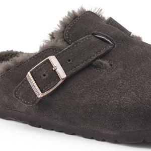 BIRKENSTOCKS BOSTON SUEDE SHEARLING (regular) MOCHA