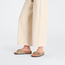 Load image into Gallery viewer, BIRKENSTOCK OITA BRAIDED SUEDE TAUPE
