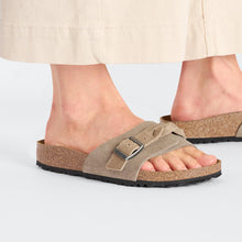 Load image into Gallery viewer, BIRKENSTOCK OITA BRAIDED SUEDE TAUPE
