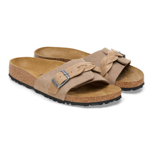 BIRKENSTOCK OITA BRAIDED SUEDE TAUPE