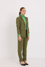 Load image into Gallery viewer, TUESDAY LABEL BOYFRIEND BLAZER OLIVE SUITING
