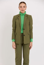 Load image into Gallery viewer, TUESDAY LABEL BOYFRIEND BLAZER OLIVE SUITING
