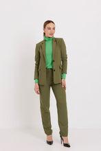 Load image into Gallery viewer, TUESDAY LABEL BOYFRIEND BLAZER OLIVE SUITING
