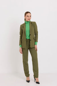 TUESDAY LABEL BOYFRIEND BLAZER OLIVE SUITING