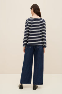 KOWTOW BRETON TOP NAVY BRETON