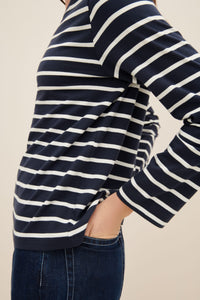 KOWTOW BRETON TOP NAVY BRETON