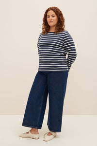 KOWTOW BRETON TOP NAVY BRETON