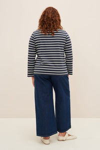 KOWTOW BRETON TOP NAVY BRETON