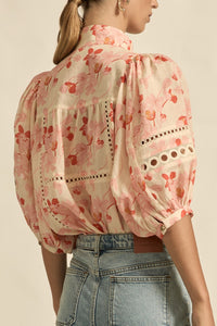 ZOE KRATZMANN CABARET TOP CHERRY TULIP