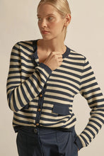 Load image into Gallery viewer, Coming soon ~ ZOE KRATZMANN CAMBER KNIT MIDNIGHT CREAM STRIPE
