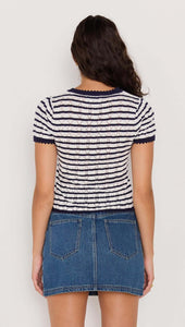 MINK PINK CHLOE STRIPE KNIT TEE