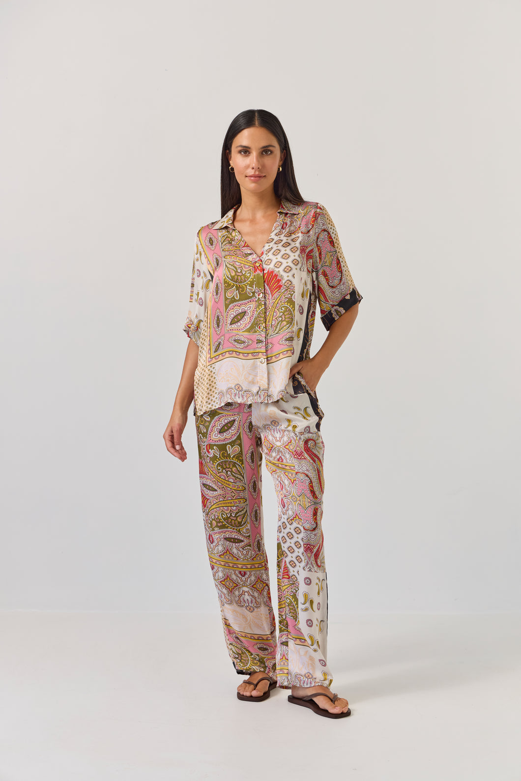TUESDAY COAST PANT SUNSET PAISLEY
