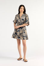 Load image into Gallery viewer, TUESDAY CRESCENT MINI DRESS NAVY PAISLEY
