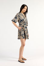 Load image into Gallery viewer, TUESDAY CRESCENT MINI DRESS NAVY PAISLEY
