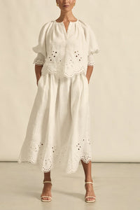 ZOE KRATZMANN DAWN TOP PORCELAIN