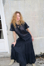 Load image into Gallery viewer, LOLLYS LAUNDRY DIAMOND MAXI SKIRT WASHED BLACK
