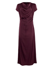 Load image into Gallery viewer, STORM DRAPE FRONT MAXI DRESS RAISIN
